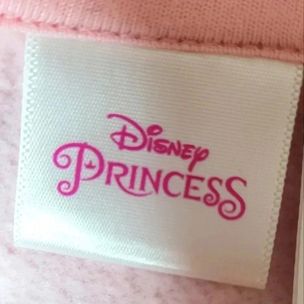 Disney Princess Girls Grey Pink Tie Dye Full Zip Hoodie Sweatshirt Size 4T